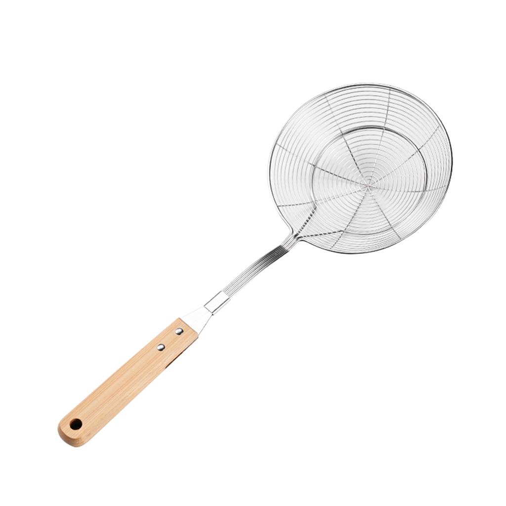 Нержавеющая сталь Spiders сито шумовка термостойкая ложка с деревянной ручкой для жарки и приготовления пищи кухонные принадлежности