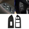 Car Window Lift Switch Button Panel Trim Cover Stickers for Toyota 86 Subaru BRZ 2013-2017 RHD Carbon Fiber Automotive