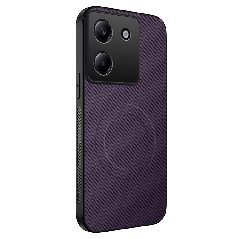 Роскошный чехол из черного углеволокна с беспроводной зарядкой для Xiaomi POCO M7 Pro Poco X7 Pro X6 Мягкая магнитная накладка на телефон Чехлы POCO X6 Pro