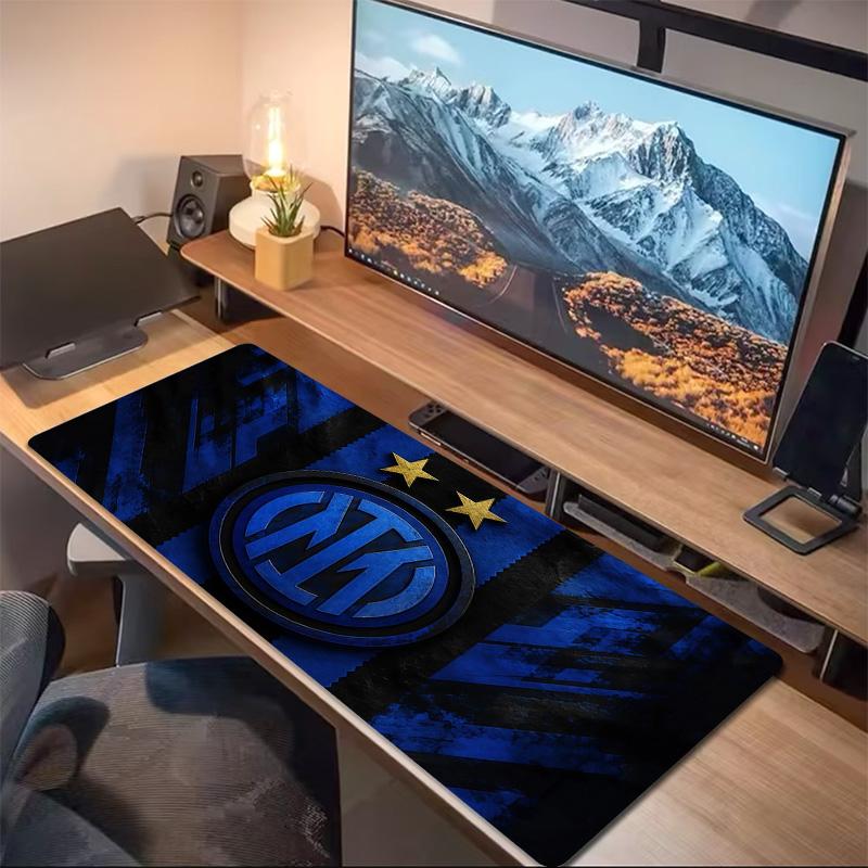 Football Club Internazionale Milano Print Cushion Non-slip Laptop Tablet Big Mousepad XXL Mat Mini PC Playmat With Lock edge