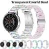 20mm 22mm Transparent Band For Samsung Galaxy Watch 5 4 4 Classic 40/44/42/46mm Korean Slim Dazzling Laser Strap Watch Active 2