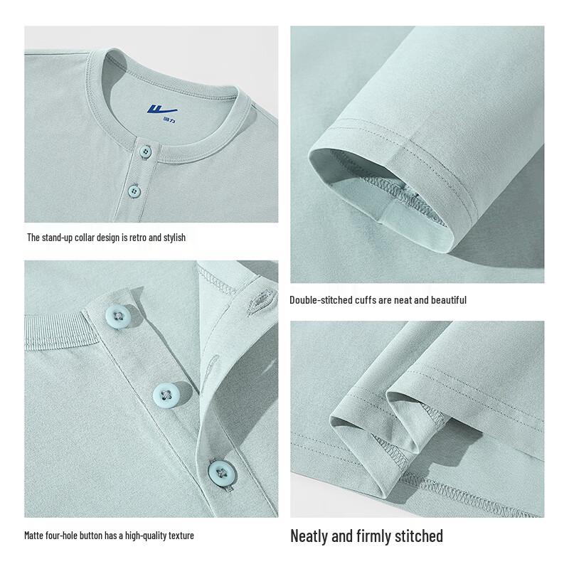 Warrior Men's Quick-Dry Henley Long Sleeve T-Shirt