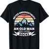 An Old Man Who Loves Rocks Funny Geology T-Shirt