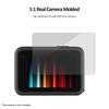 6PCS Action Camera Screen Protector Set 1 Tempered Glass Lens Protector + 1 Front Display Screen