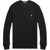 Polo Small Pony Logo Embroidered Waffle Crew Neck Long Sleeve Sweatshirt Men Sweatshirt 710767967-004