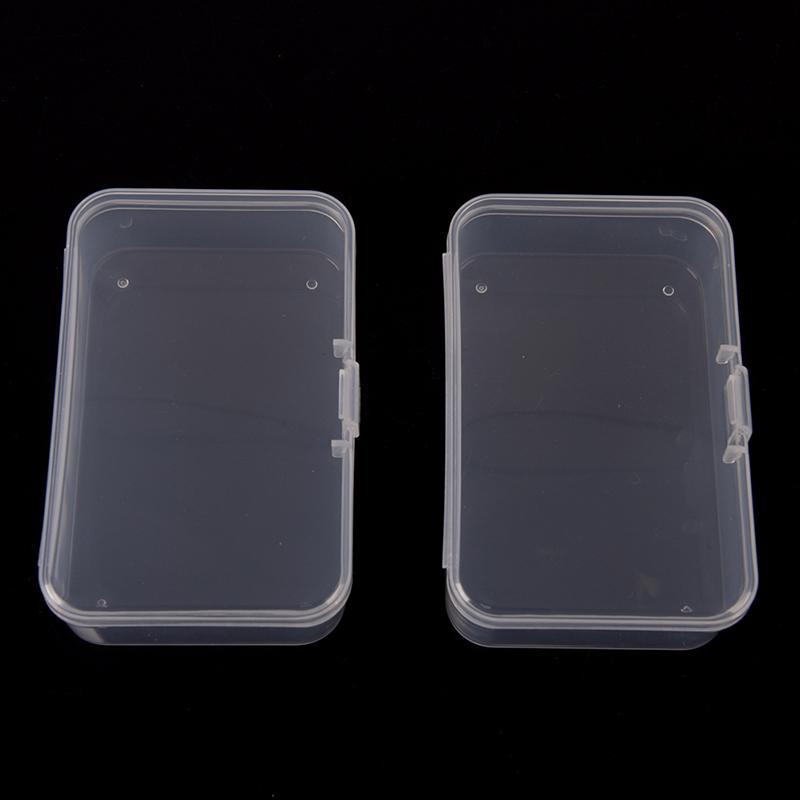 1 шт. прозрачный пластиковый прозрачный с крышкой ящик для хранения коллекция контейнер чехол