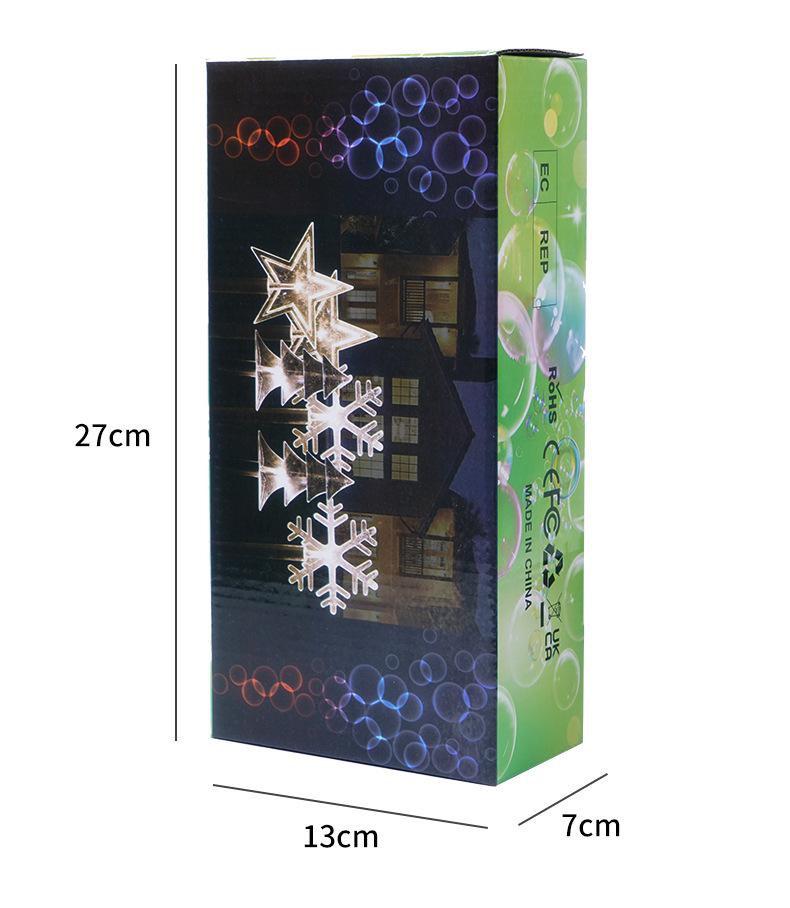 Светодиодные садовые светильники в виде рождественской звезды и снежинки на солнечной батарее