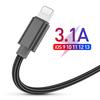 USB-кабель для iPhone 11 Pro Xs Max Xr X 8 7 6 6s 5s se iPad зарядное устройство для быстрой зарядки освещение USB-шнур кабель для мобильного телефона