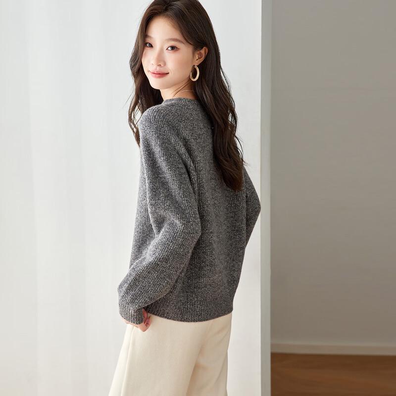 Srcr Women's 100% Wool Thick Heathered Sweater