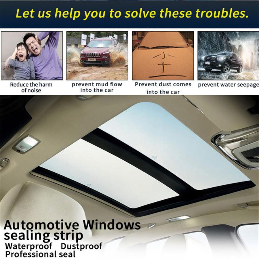 5 м 25 мм Автомобильное лобовое стекло Люк Треугольное окно Уплотнительная лента Отделка Звукоизолированная