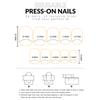 24PCS White Square Fake Nails with Flower Print Resin Material Zero Pressure on Nail Bed for Hot Girl Dress Matching
