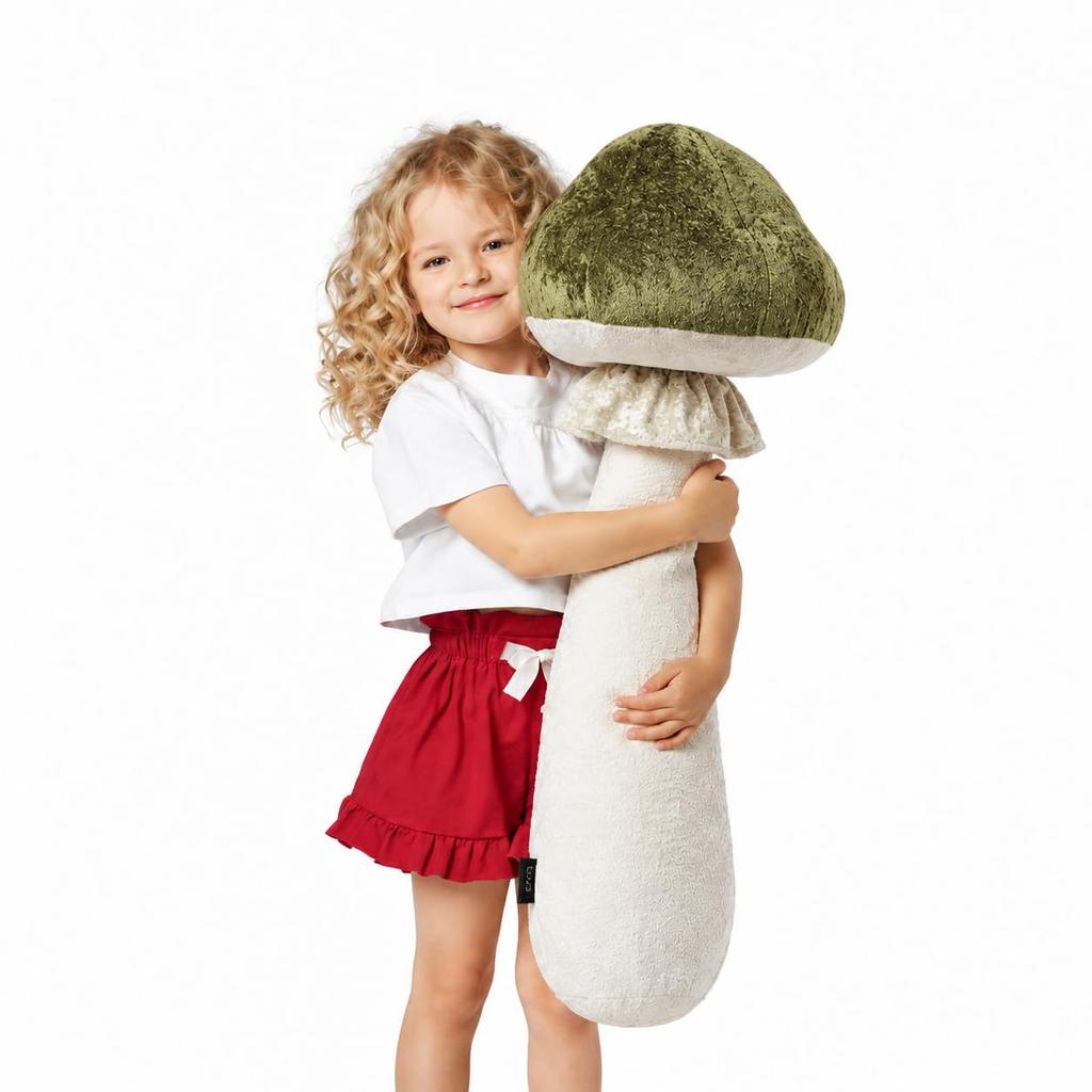 70/85CM Soft Mushroom Plush Pillow Luxury Mushroom Stuffed Long Body Pillow Gifts for Christmas Birthday Sofa Home Decoratio