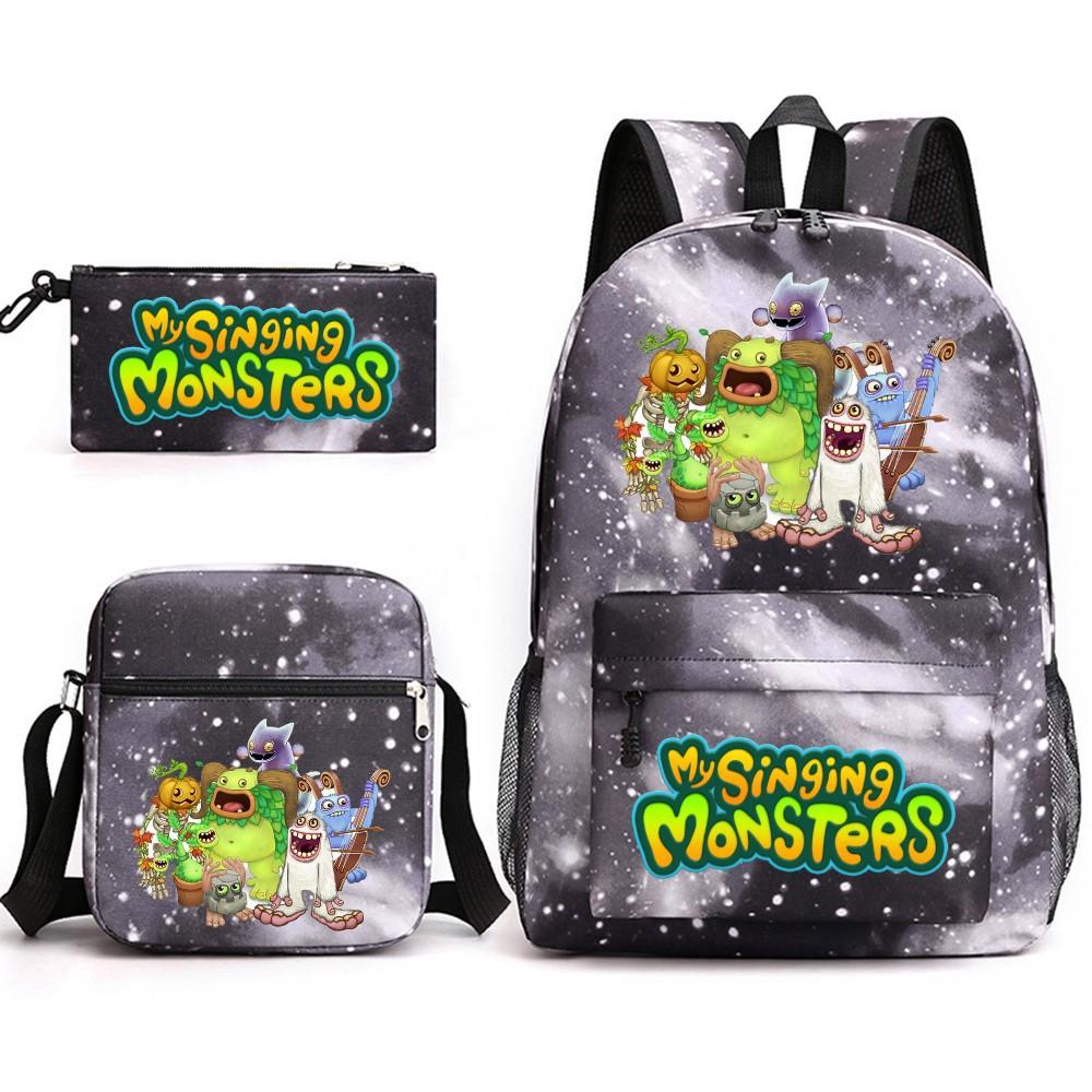 Школьный рюкзак Monster Concert My Singing Monsters, трехсекционный, большой вместимости, для ученика