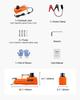 Electric Car Jack 15 Tons /33000 lbs Portable Jack kit with LED Light