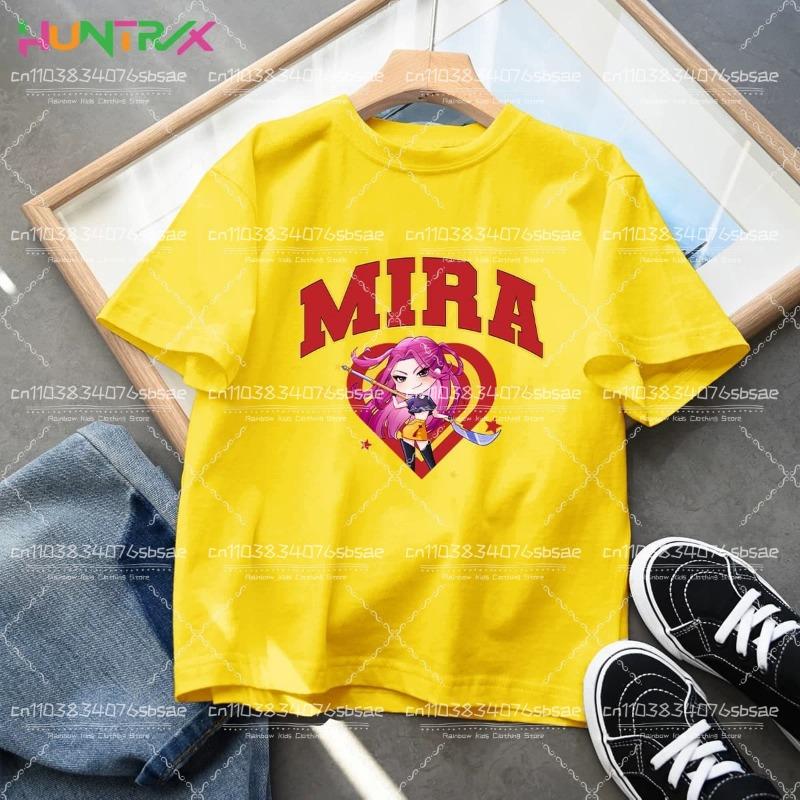 KPop Demon Hunters Kids Clothes 2025 Hot Anime Cotton T-shirt Harajuku Girls Casual Shirt Gift Fashion Movie Toddler T Shirts