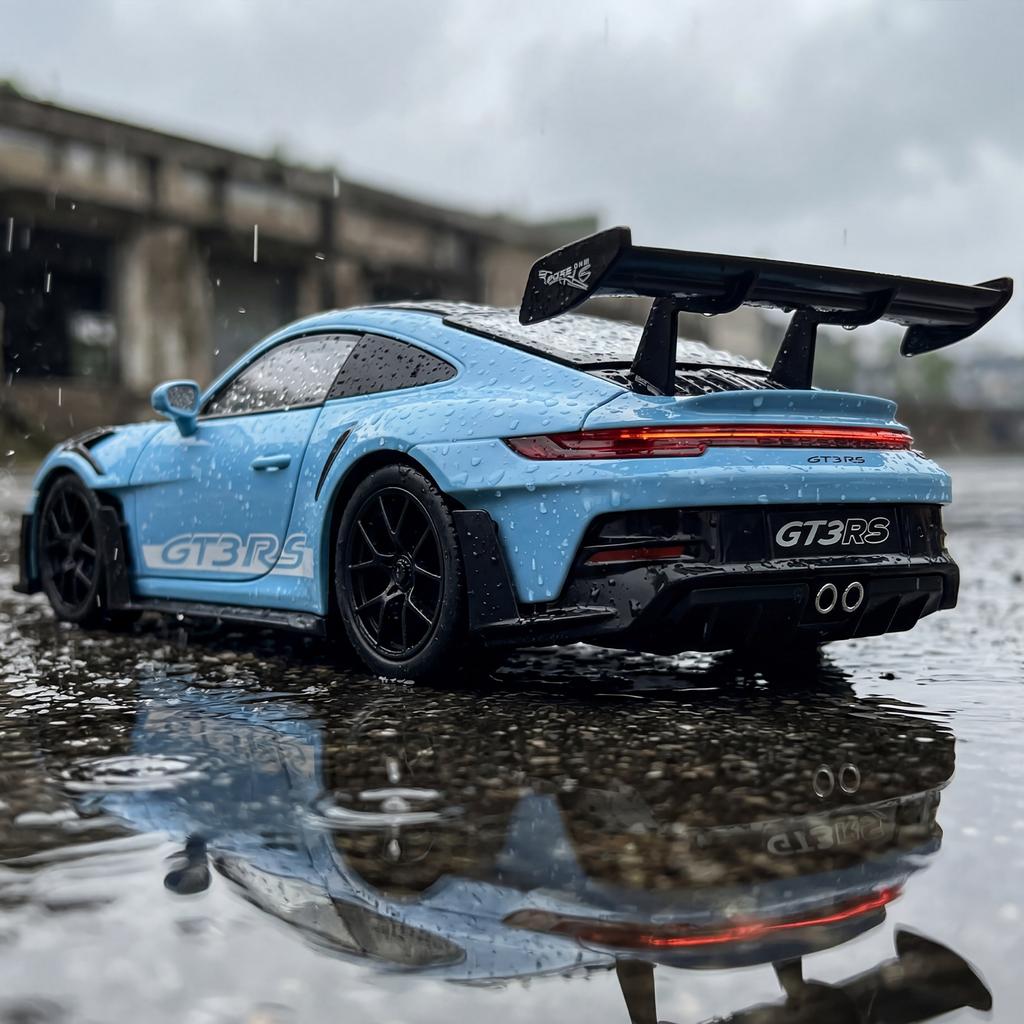 1:24 Porsche 911 GT3 RS 992 Generation GT Sports Car Alloy Metal Diecast Model Car Home Decoration & Computer Desktop Ornaments