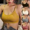 Summer Girls Tank Crop Top Seamless Sexy Tube Tops Padded Bra Female Spring Sports Underwear Bralette Soft Wireless Brassiere