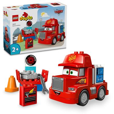 LEGO Duplo Racetrack Mac Игрушка Подарок на день рождения Блок Обучающий Рождество Мальчики Девочки Дети 1 и 1 год 2 года 4 года Младенец