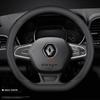 Car Leather Steering Wheel Cover for Renault Master Symbioz Kangoo ARKANA Kaptur Sandero ZOE Clio Twingo Espace Auto Accessories