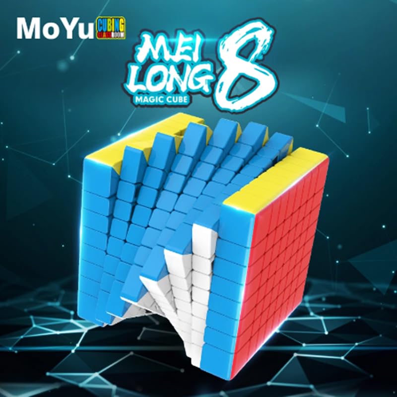 Bucubke Moyu Meilong 8x8 Magic Cube без наклеек Классная головоломка Magic Cube MoFang JiaoShi MEILONG 8x8x8 Головоломка MFJS Cube Toy