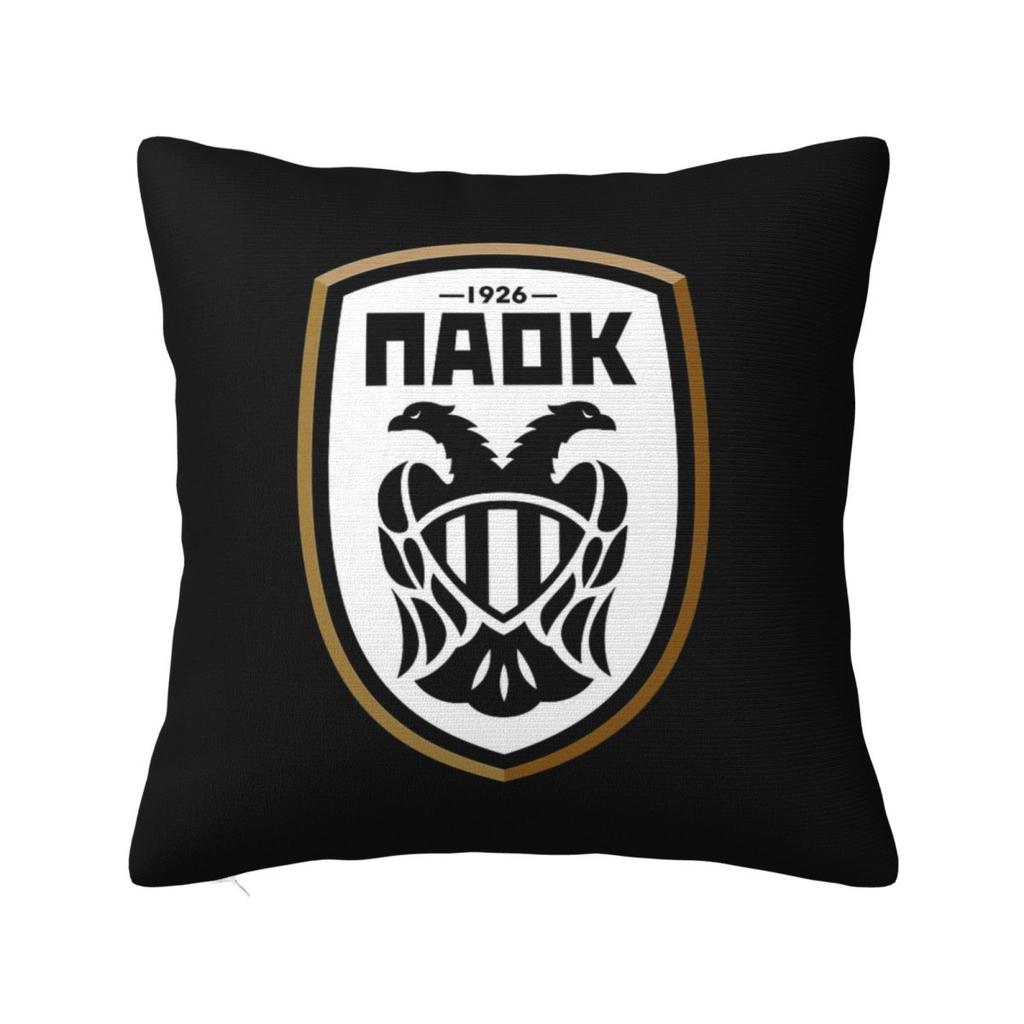 PAOK Греческий Футбол Спортивные Фанаты Из Салоник Площадь Наволочка Чехол для Подушки Чехол для Подушки Покрывало для Дивана Дома
