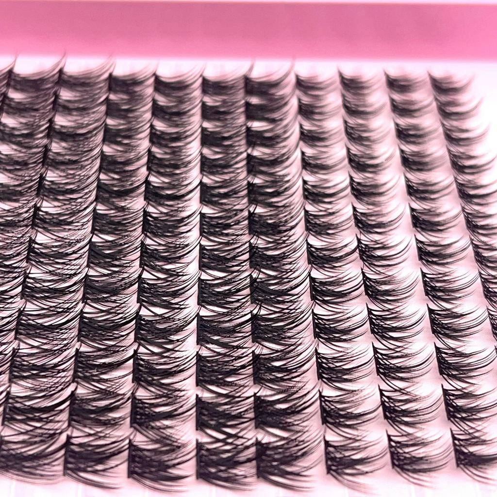 DIY Segmented Eyelash Extension Lashes Segments Fan Eyelashes Natural 3D Volume Lash Kit
