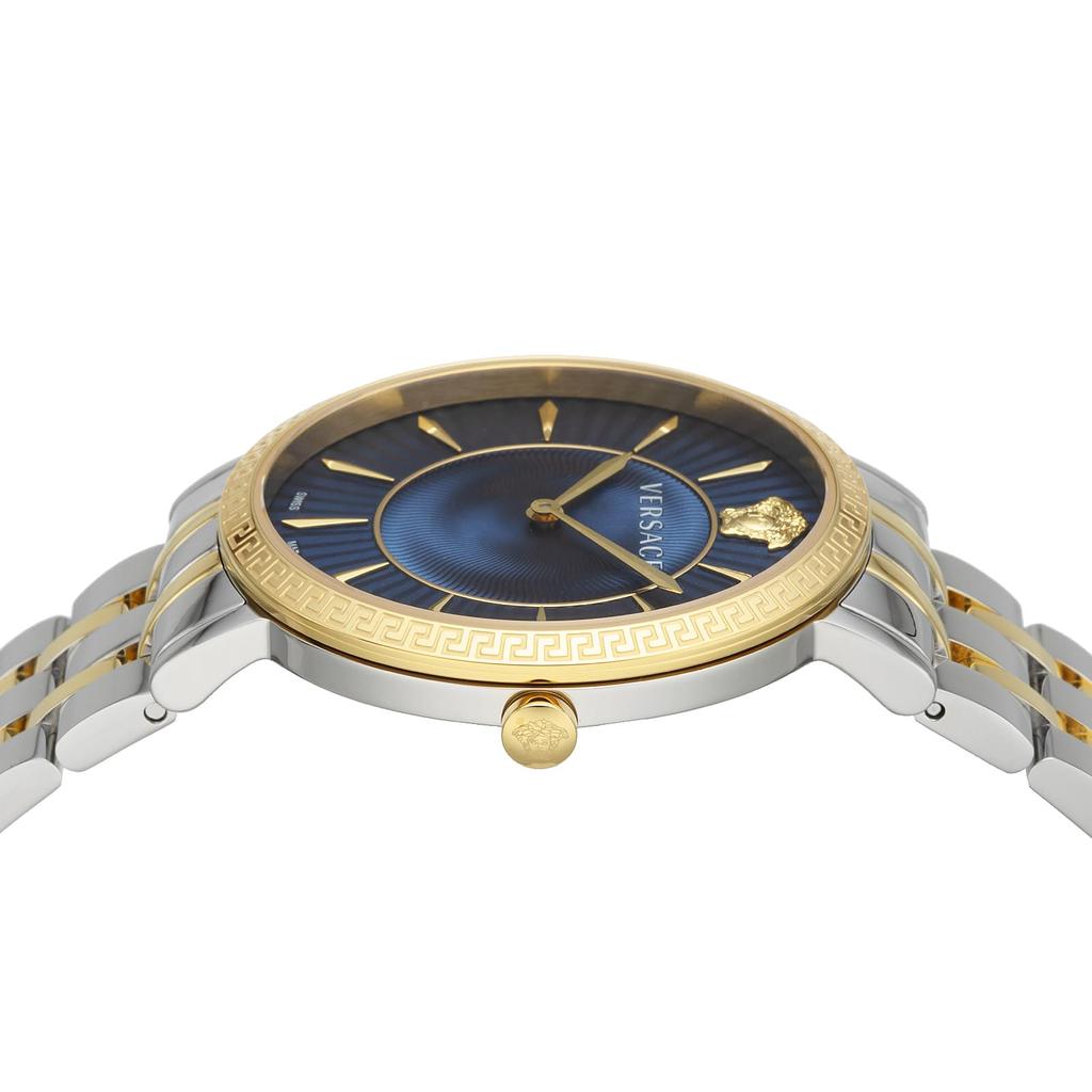 Watch Blue Dial Sapphire Glass Quartz 37MM Swiss Watch I Watch Brand VEJL00522 Silver [Versace] V-Eternal [Item]