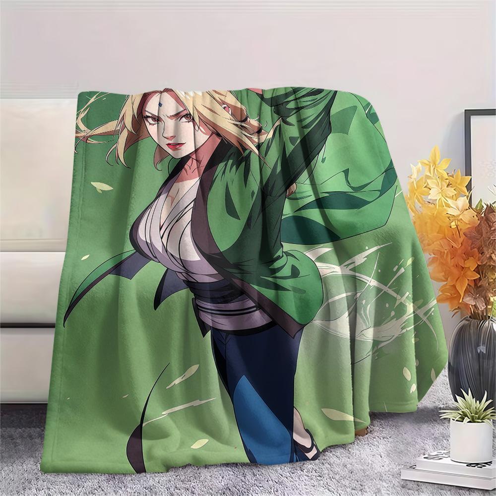 Tsunade Battle Art Flannel Blanket, High quality Comfortable for All Seasons, Home Decor, Warmth and Comfort