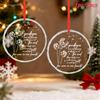 1pc/2pcs Memorial Gifts - Sympathy Gifts for Loss of Loved One, Mom, Dad - Bereavement Remembrance Grief Christmas Ornament -Glass Sympathy Ornament