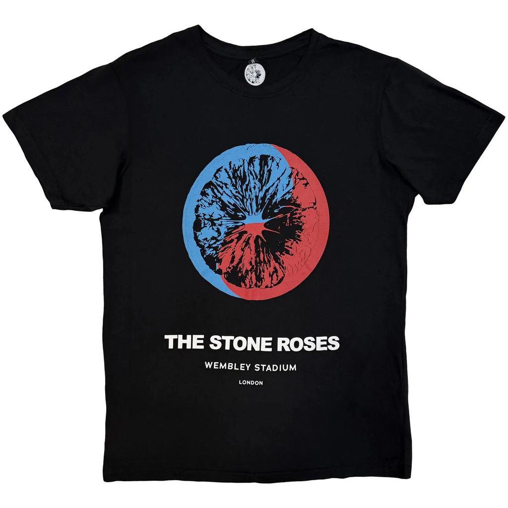 The Stone Roses Carbon T-Shirt: Wembley (Black) OFFICIAL NEW