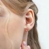 Сияющий цветной цветочный значок Серьги Серебро 925 Серебряный штифт Цветной кубический цирконий Цветочные серьги