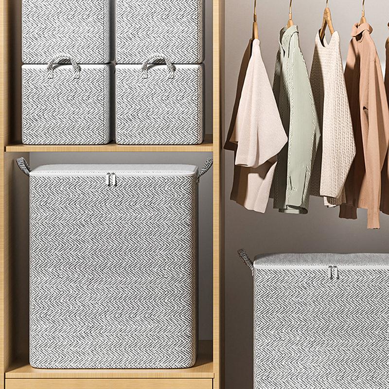 Сумка для хранения одежды большой емкости, органайзер с усиленной ручкой для одеял, постельных принадлежностей, складная сумка для хранения на молнии