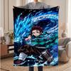 Tanjiro Soft Warm Flannel Blankets Comfortable Blanket for Home Decoration Gifting