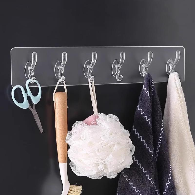 Non-drilling Strong Storage Wall-mounted Hook Traceless Load-bearing, Anti-drop Bathroom and Kitchen Sticky Hook