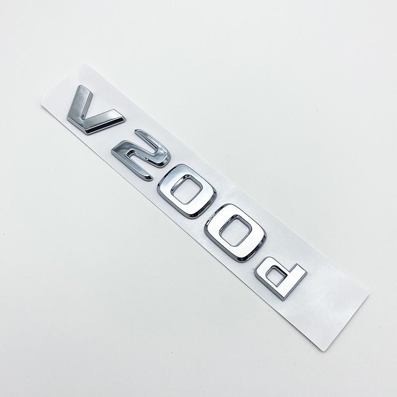 DZECY1 3D Letters V200d V220d V250d V300d V350d ABS Emblem for Mercedes Benz V Class Car Fender Badge Trunk Nameplate Logo Sticker