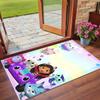 Anti‑Slip Crystal Velvet Floor Rug, Gabby's Dollhouse Design Carpet for Indoor Living Bedroom Home Decoration