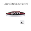 JOHN COOPER WORKS original letter car sticker for MINI JCW modified body front grille logo three-dimensional decorative decal