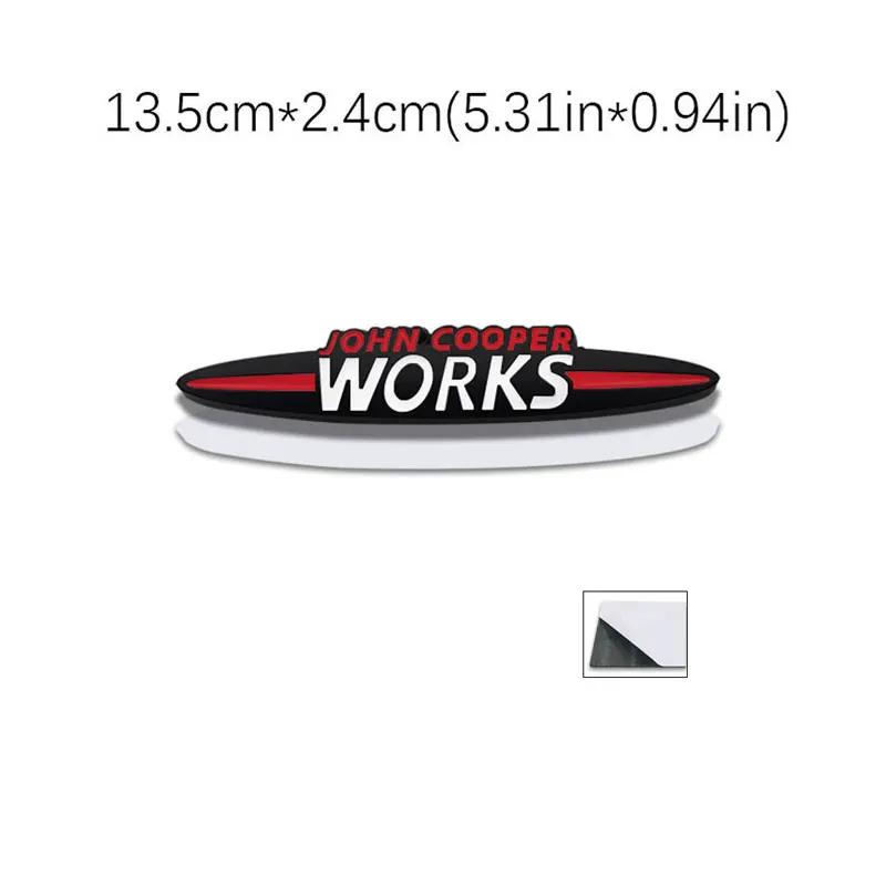 JOHN COOPER WORKS original letter car sticker for MINI JCW modified body front grille logo three-dimensional decorative decal