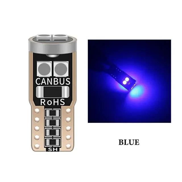 10 шт. T10 W5W 6SMD 3030 Сверхяркий светодиод Canbus Без ошибок Автомобильные внутренние лампы для чтения, купольные лампы, Автомобильная парковочная лампа, Клиновидный