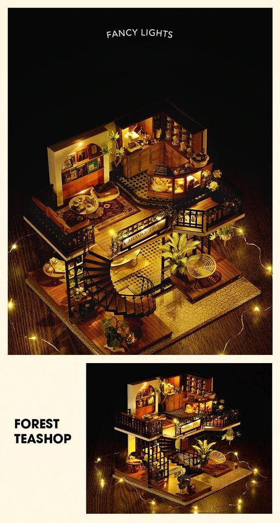 Dollhouse Handmade Kit Set Miniature FOREST TEASHOP (t-FREAK)