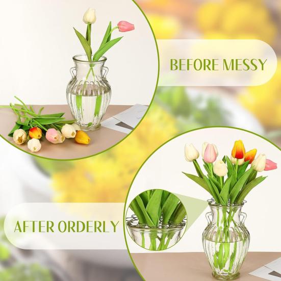 2/3Pcs Metal Flower Arrangement Holder Reusable Floral Grid DIY Bouquet Flower Arranger Frog Plant Stem Fixation Stand Flower Arranging Tools