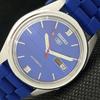 USED VINTAGE SEIKO 5 AUTOMATIC JAPAN MENS D/D BLUE DIAL WATCH 621a-a413406-2 SKU621a-a413406
