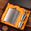 Stainless Steel Wine Bottle Set 7oz Drinking Cup Set Portable Whisky Flask Outdoor