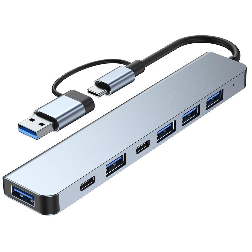 Высокоскоростной хаб расширения для ноутбука с двумя портами USB 3.0 и USB-C