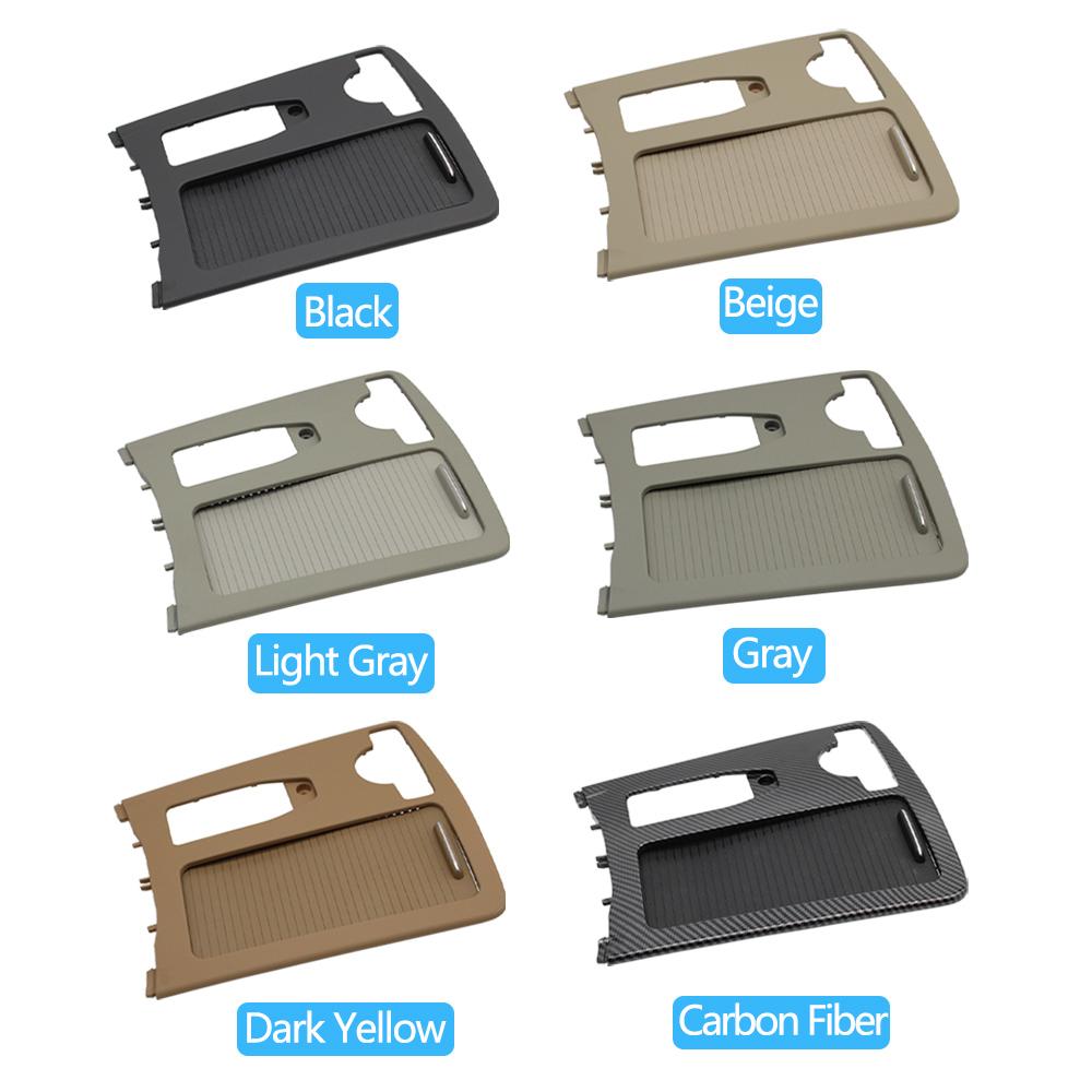 Центральный подлокотник из углеродного волокна с левым рулем, держатель для стакана, шторка, внешняя рама, панель для Benz W204 W207 W212 C180 C200 C220