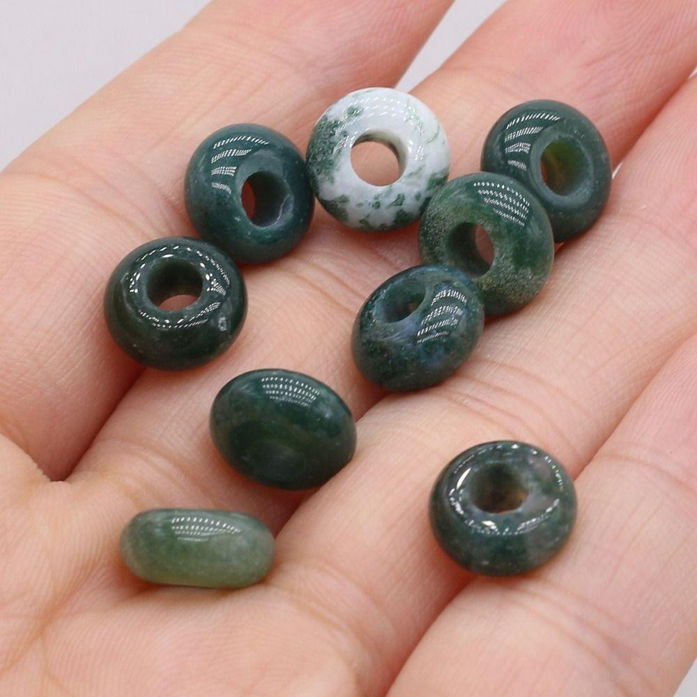Agates Agates Stone Beads Colorful Lotus Perforated Beads Big Hole Loose Beads Girl Gifts