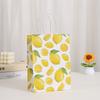 6pcs Tropical Summer Lemon Theme Candy Snack Biscuit Handheld Gift Bag Wedding Birthday Anniversary Celebration Party Supplies