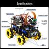 CreateBlock Интеллектуальный автомобиль с ИИ-зрением Raspberry Pi 5 на колесах Меканума