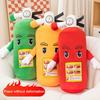 Cartoon Fire-Extinguisher Plush Toy Sofa Pillow Fire-Protection & Back Cushion Neck Style Stuffed Doll Toy