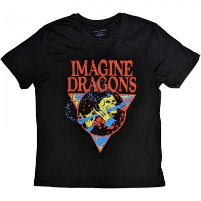 Унисекс футболка для взрослых Imagine Dragons с принтом скелета